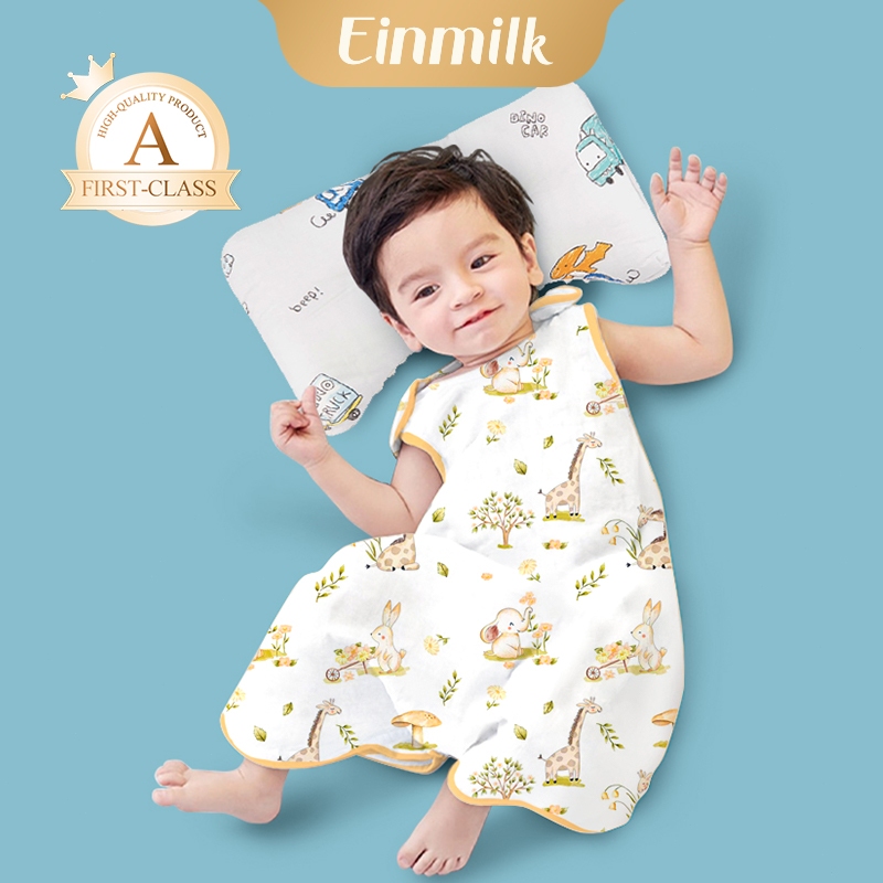 【Einmilk】 Sleepsuit bayi/Sleep Sack Kantung Tidur Bayi 100% Cotton Baby Sleeping Bag Bedong bayi Sle