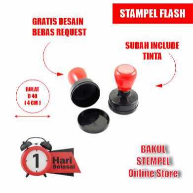 

Cetak Stempel Flash Otomatis Bulat 4 cm