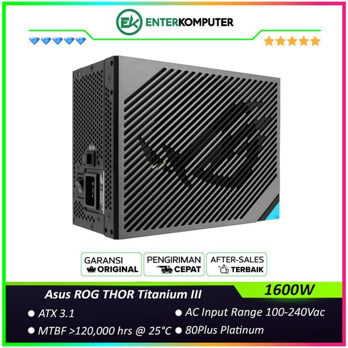Asus ROG THOR 1600W Titanium III 80PLUS Titanium Fully Modular / PSU 1600 Watt