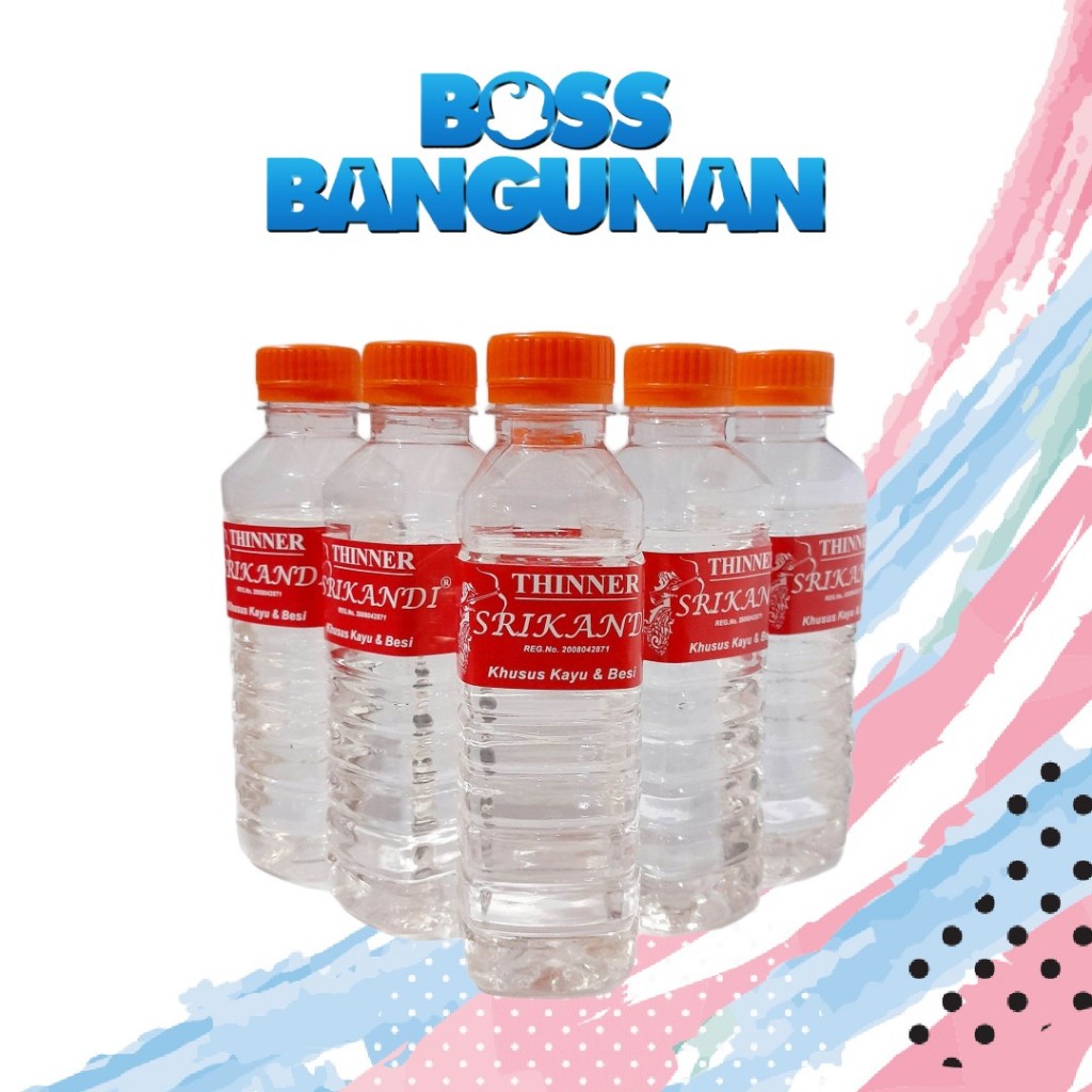 SRIKANDI BOTOL Thinner Pengencer Cat Botol Kecil Untuk Cat Kayu dan Besi - Tiner Tinner