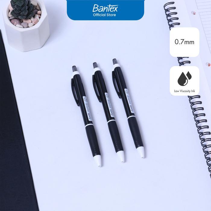 

Bantex Pulpen / Ballpoint 0.7 mm Tinta Viskositas Rendah Pegangan Karet Lembut BG6013