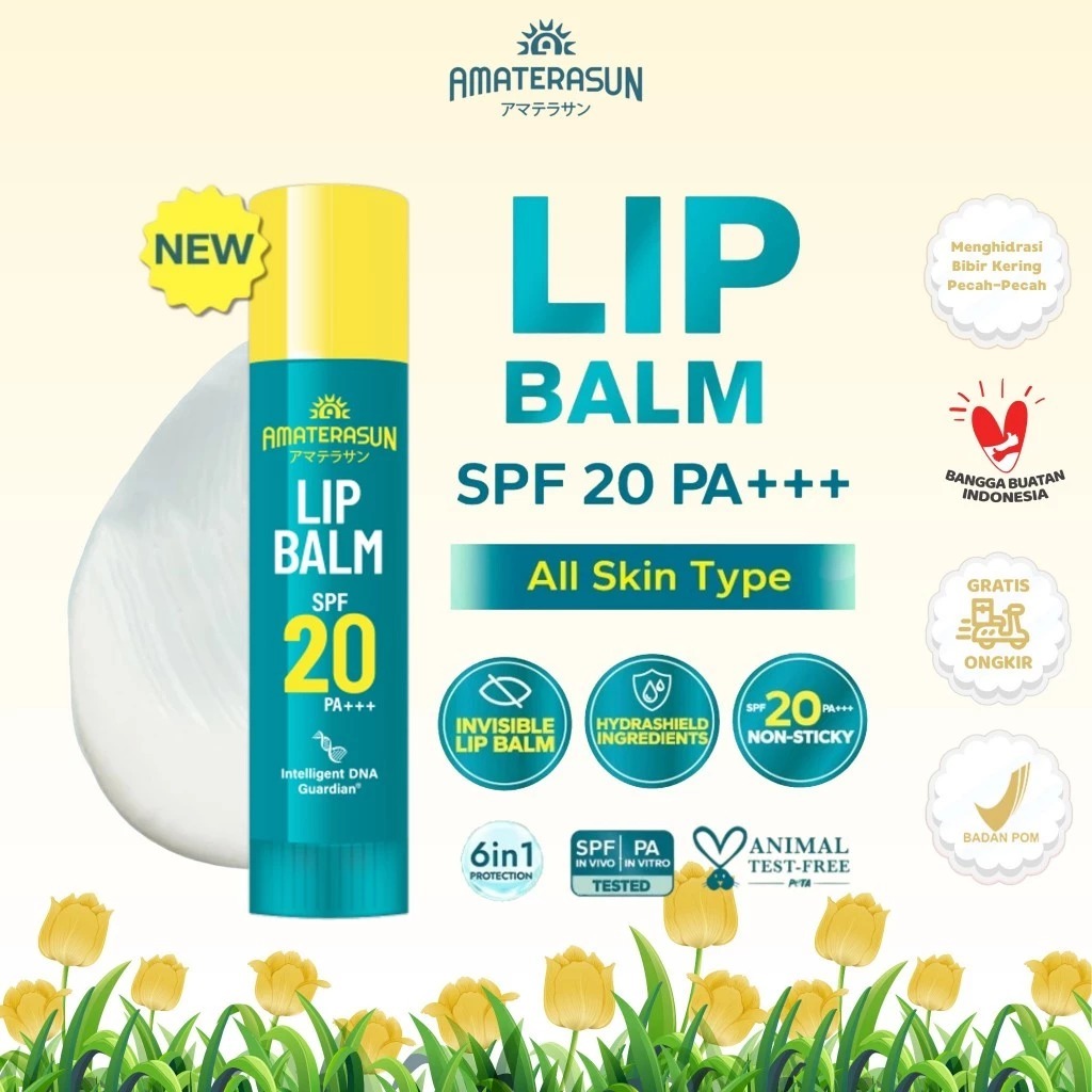 Amaterasun Lip Balm SPF 20 PA+++// MELINDUNGI DAN MELEMBAPKAN// PANDA LOVELY