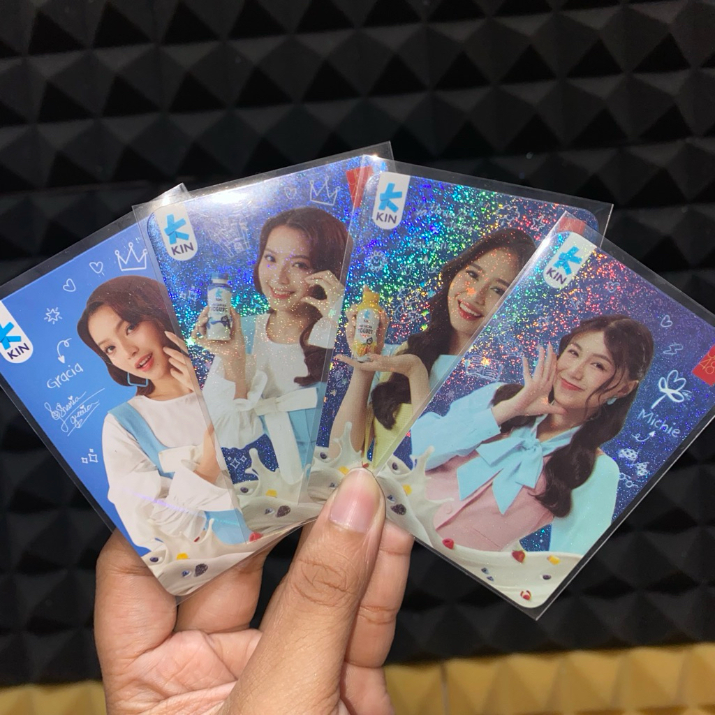 Photocard / PC JKT48 Gracia Kathrina Michie Gita Indah Ella Holo Glitter X KIN Yogurt MURAH HABISIN 