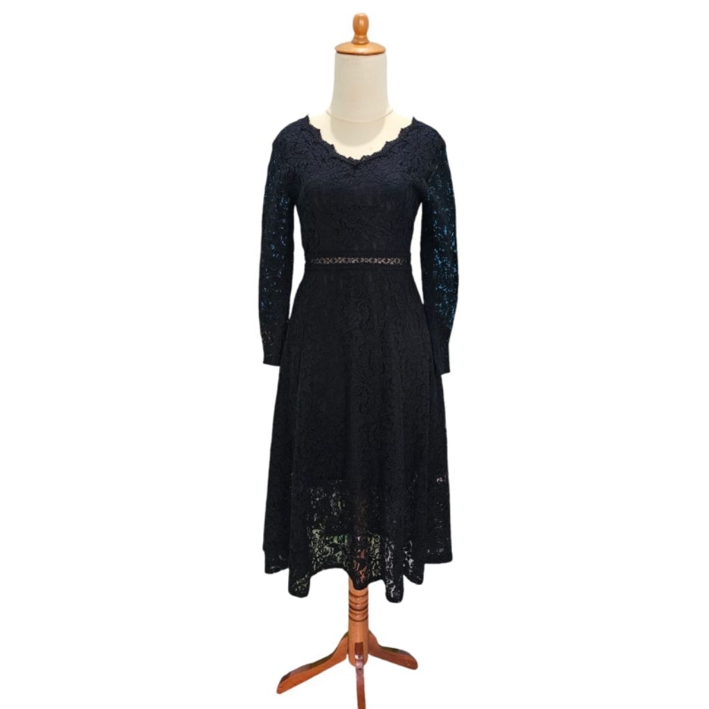 [NEW] Dress Vintage | Dress Hitam
