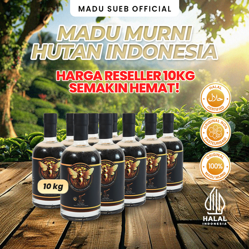 

(PAKET RESELLER) MADU SUEB MADU MURNI HUTAN INDONESIA - 10KG