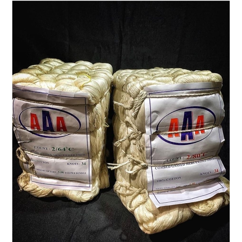 Benang Katun Putih Halus/Benang Tenun Songket