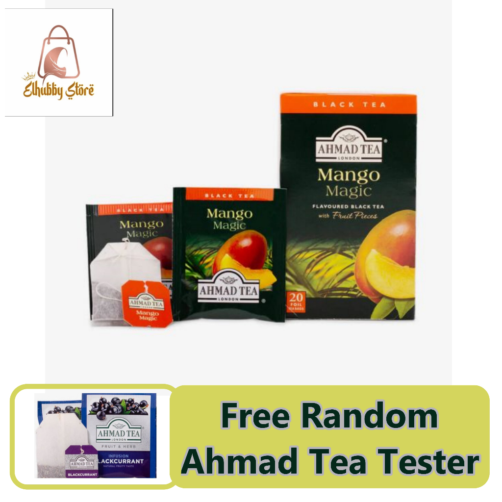 

Ahmad Tea Mango Magic 1 Box 20 sachet - Teh Dengan Rasa Buah dalam kemasan sachet