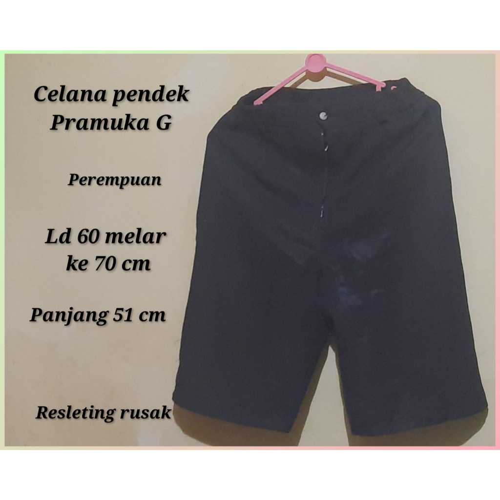 Celana pendek pramuka anak sekolah PRELOVED bawahan seragam murah meriah