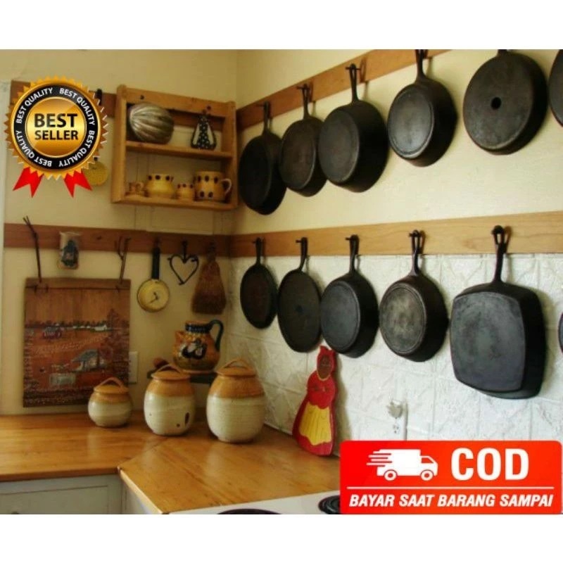 Rak Dapur Cantolan Panci Dapur Wajan Perkakas Dapur Dinding Gantungan Panci Kolong Dapur