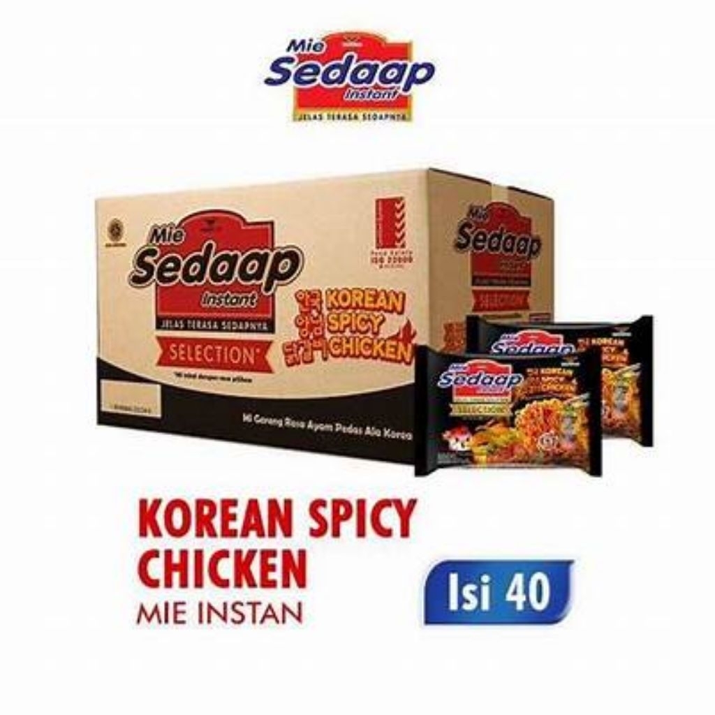 

Mie Sedaap Instan Korean Spicy Chicken 1dus 40pcs