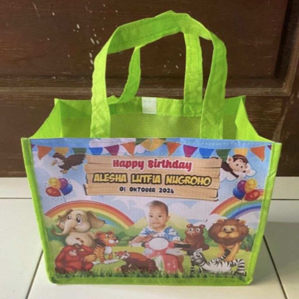 

Tas Custom Ulang Tahun Anak Ultah Nama Foto Unik Kekinian
