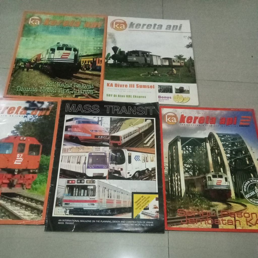 Majalah Transportasi, Majalah Kereta Api, Majalah Mass Transit