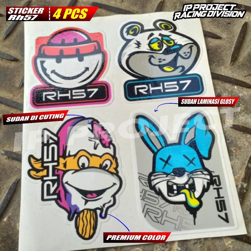 

STICKER RH57 4 PCS SUDAH LAMINASI GLSOY DAN CUTING