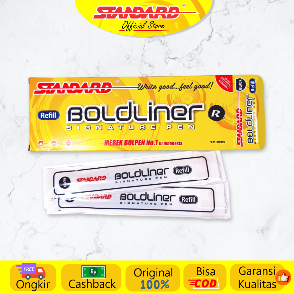 Tinta Isi Ulang / Refill Pulpen Boldliner 1.0 Standard ( Isi Pulpen, Pena, Ballpoint ) / satuan