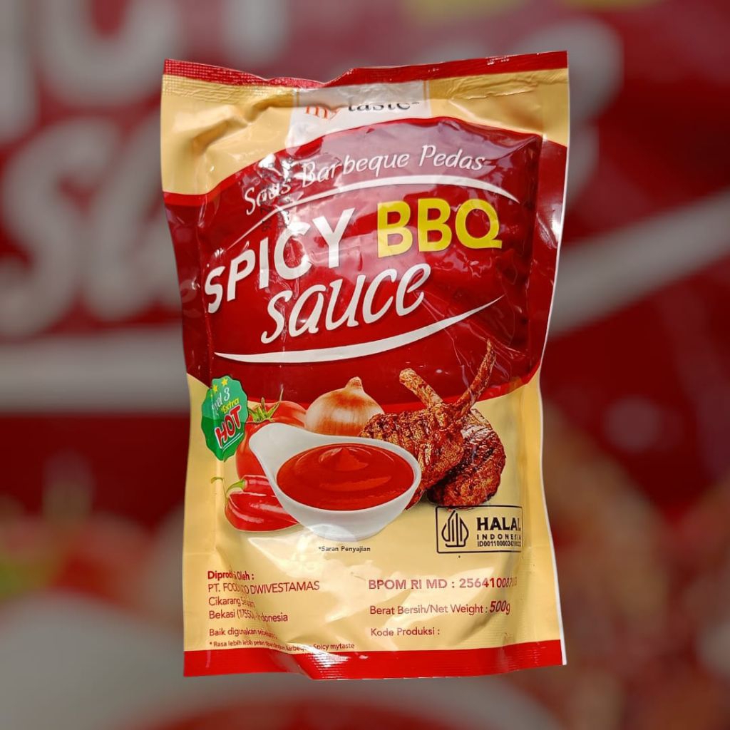 

MyTaste | My Taste Spicy Barbeque saus | BBQ sauce | Saos Pedas level 3 500gr Pack Original