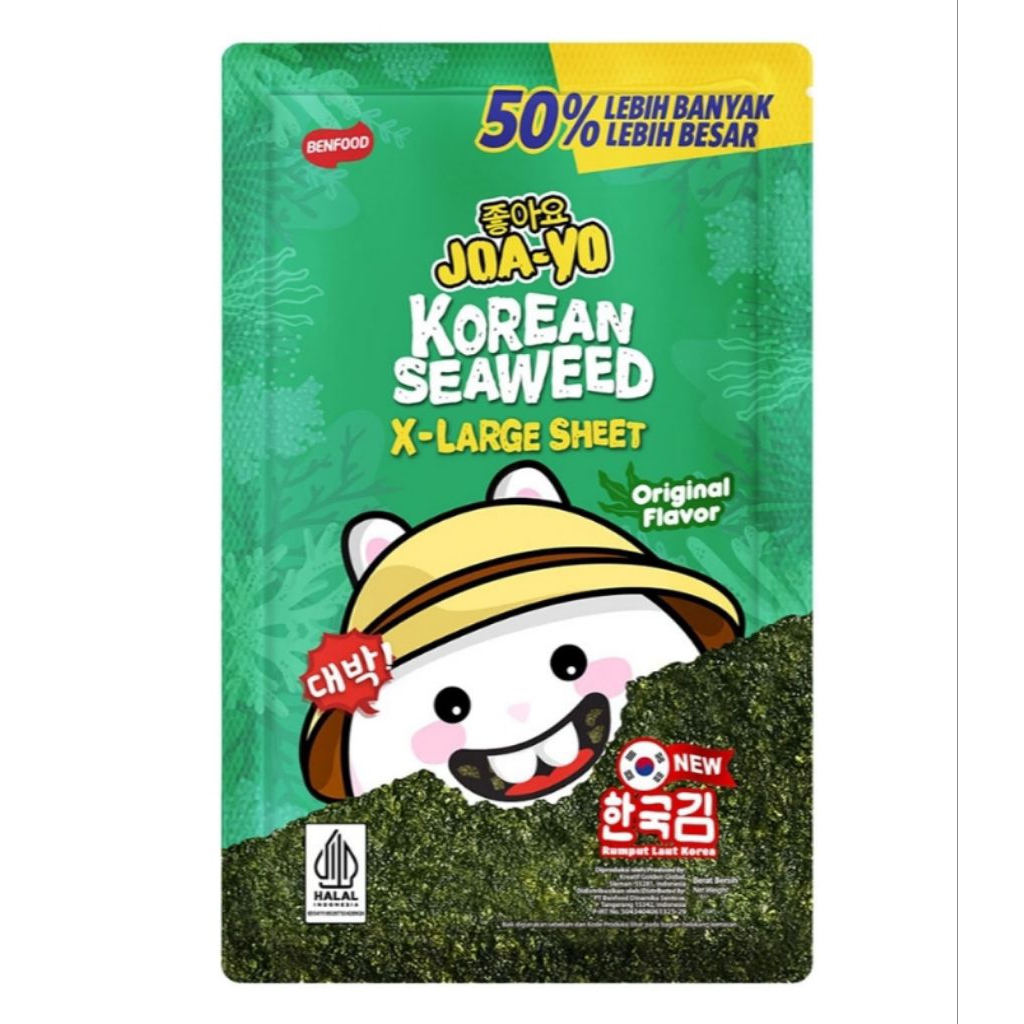 

Joa-Yo Rumput Laut Korea Ekstra Besar 5 g