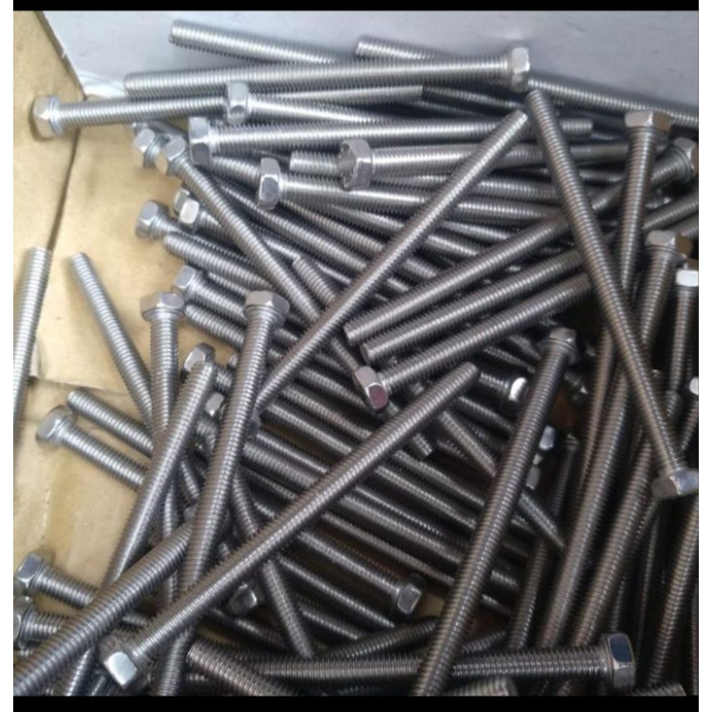 Baut mur stainless 304 m5x70 merek THE A2-70 baut 8