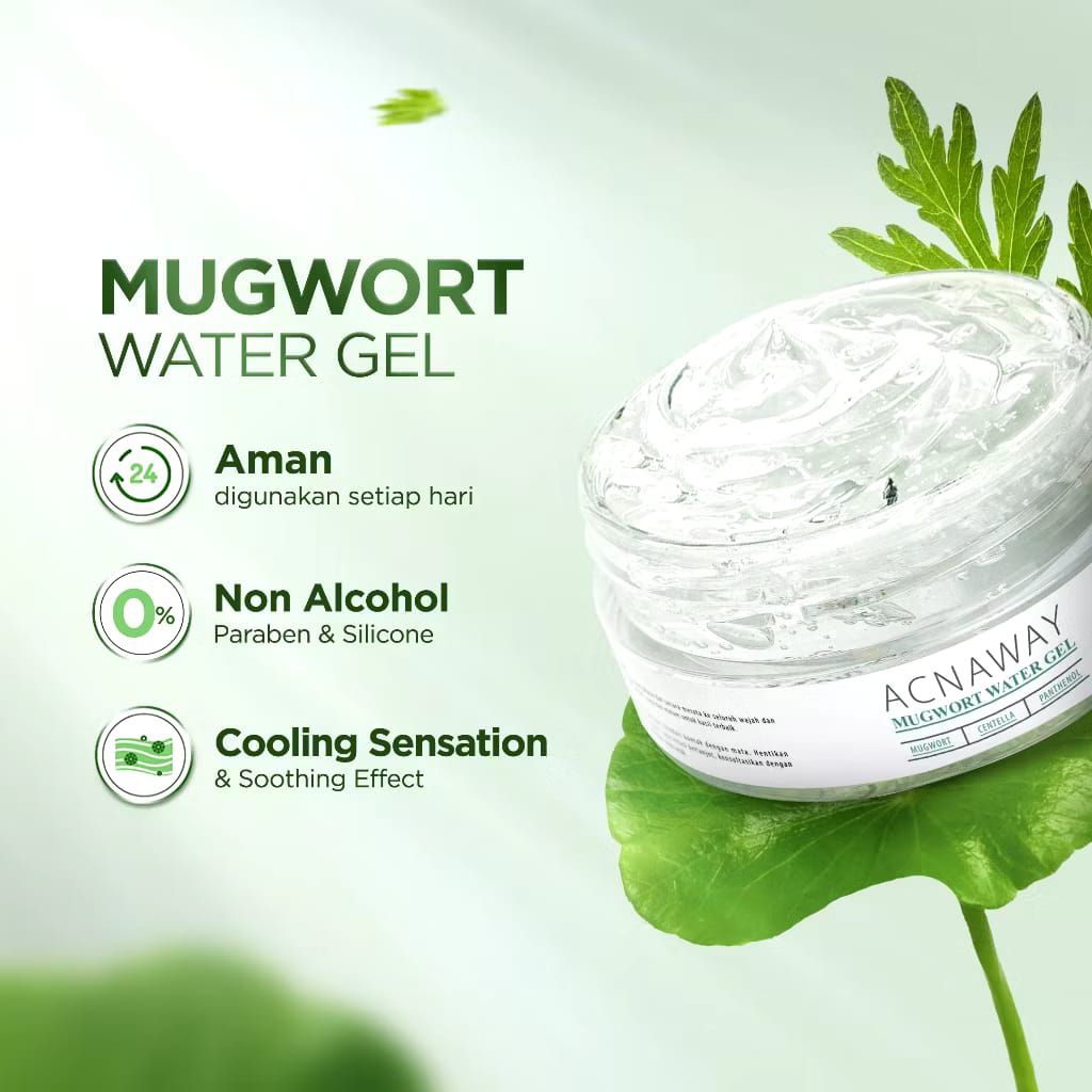 

(READYSTOCK) ACNAWAY Mugwort Water Gel Moisturizer Pelembab Wajah Ringan