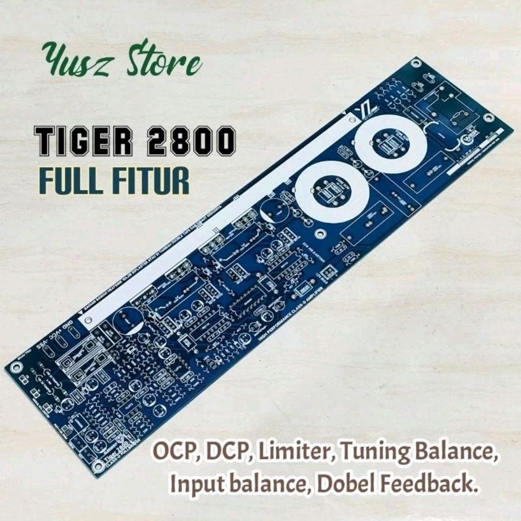PCB Tiger 2800 Class D D2K8 Fullbridge Power Amplifier 2k8