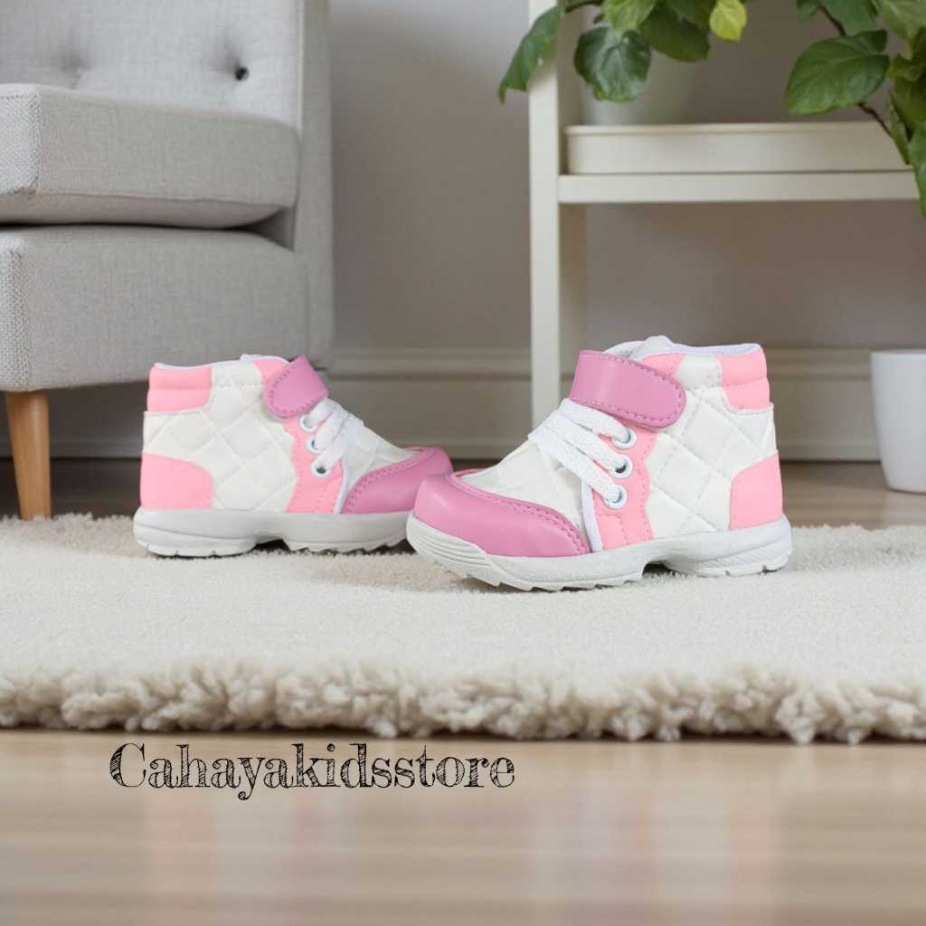 Sepatu Boot Anak Bayi Perempuan 1 Samapi 3 Tahun Terbaru / Sepatu Sneakers Boot Anak Cewek