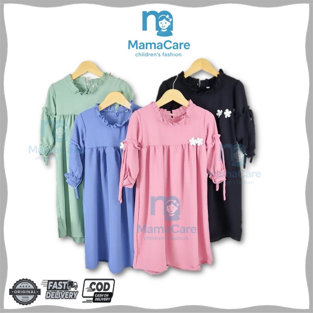 MAMACARE * 042 SUPER SHOPPING DAY GAMIS ANAK SAKURA CRINGKLE (BAJU KURUNG MUSLIM) [ Estimasi 2 - 6 t