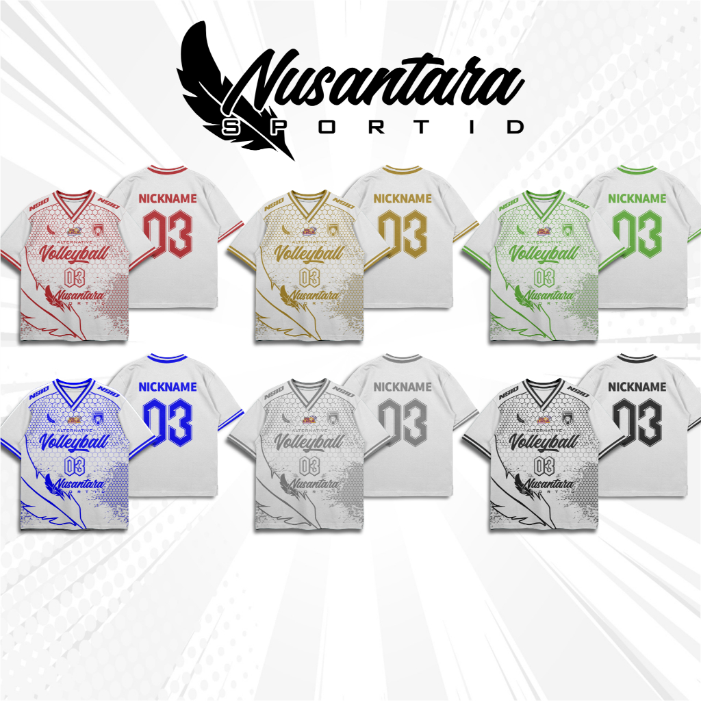 NSID Jersey Voli Custom Printing Baju Voli Pria Jersey Voli Cewek Murah Free Nama Nomor Logo Sponsor