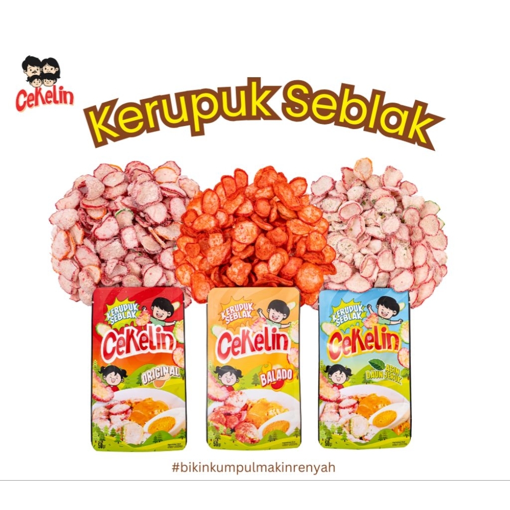 

Cekelin cemilan kerupuk seblak