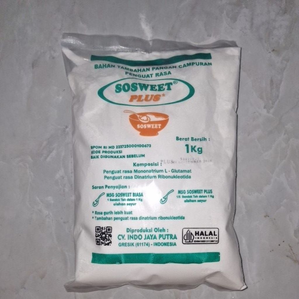 

MSG Brand SOSWEET PLUS (2X Lebih Kuat dari MSG biasa)