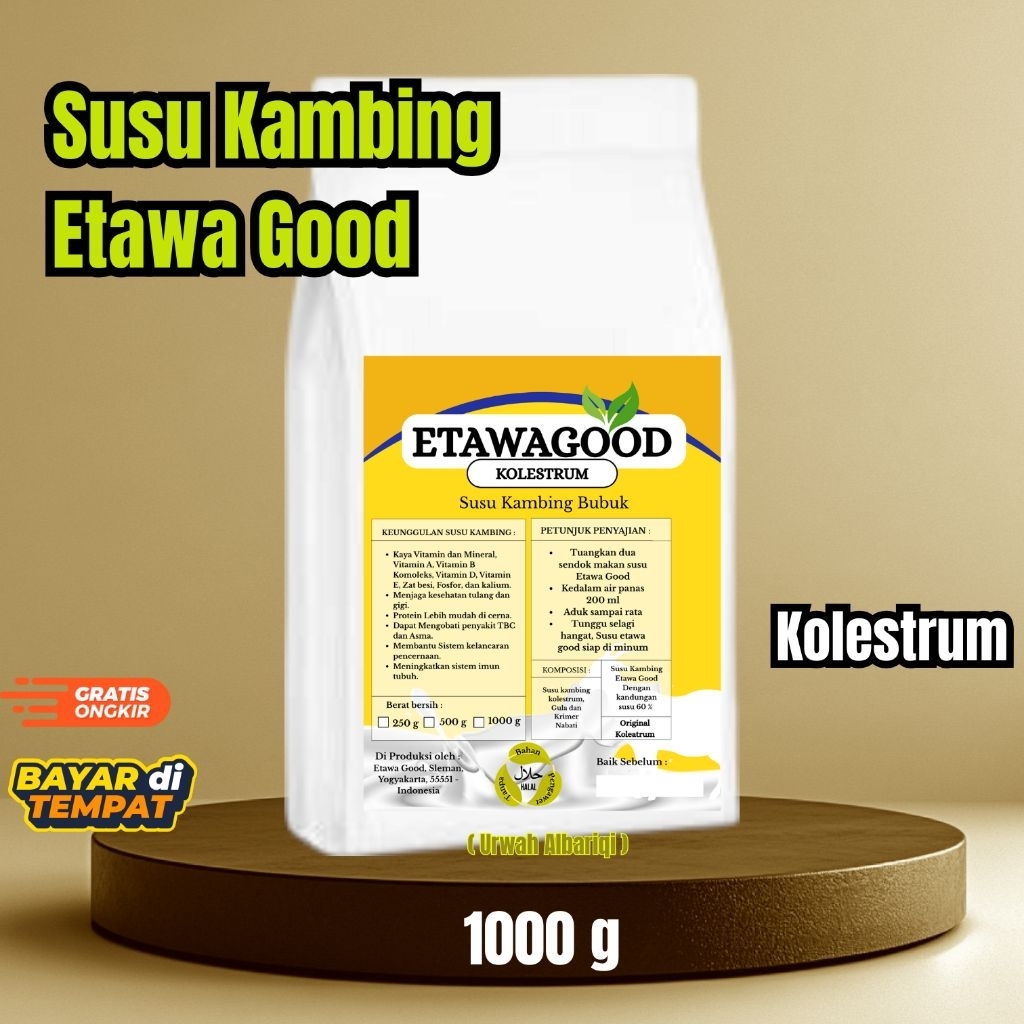 

EtawaGood - Susu Kambing plus Kolestrum 1 kg, termurah langsung dari Produsen.