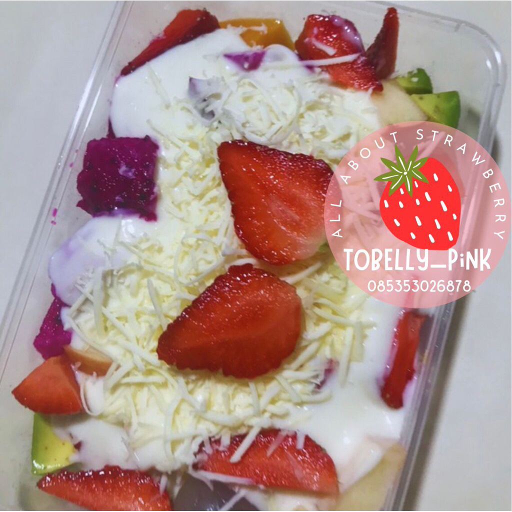 

salad buah strawberry