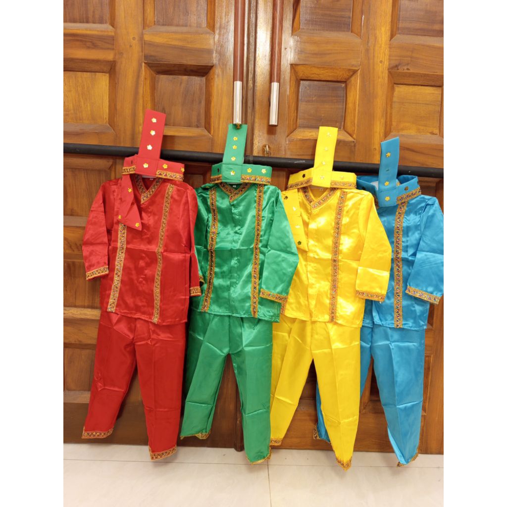 baju adat makassar anak laki // baju bodo anak laki // baju adat bugis // baju adat sulawesi anak la