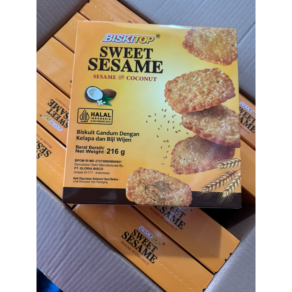 

BISKITOP SWEET SESAME 216GR,1 DUS ISI 10 PCS