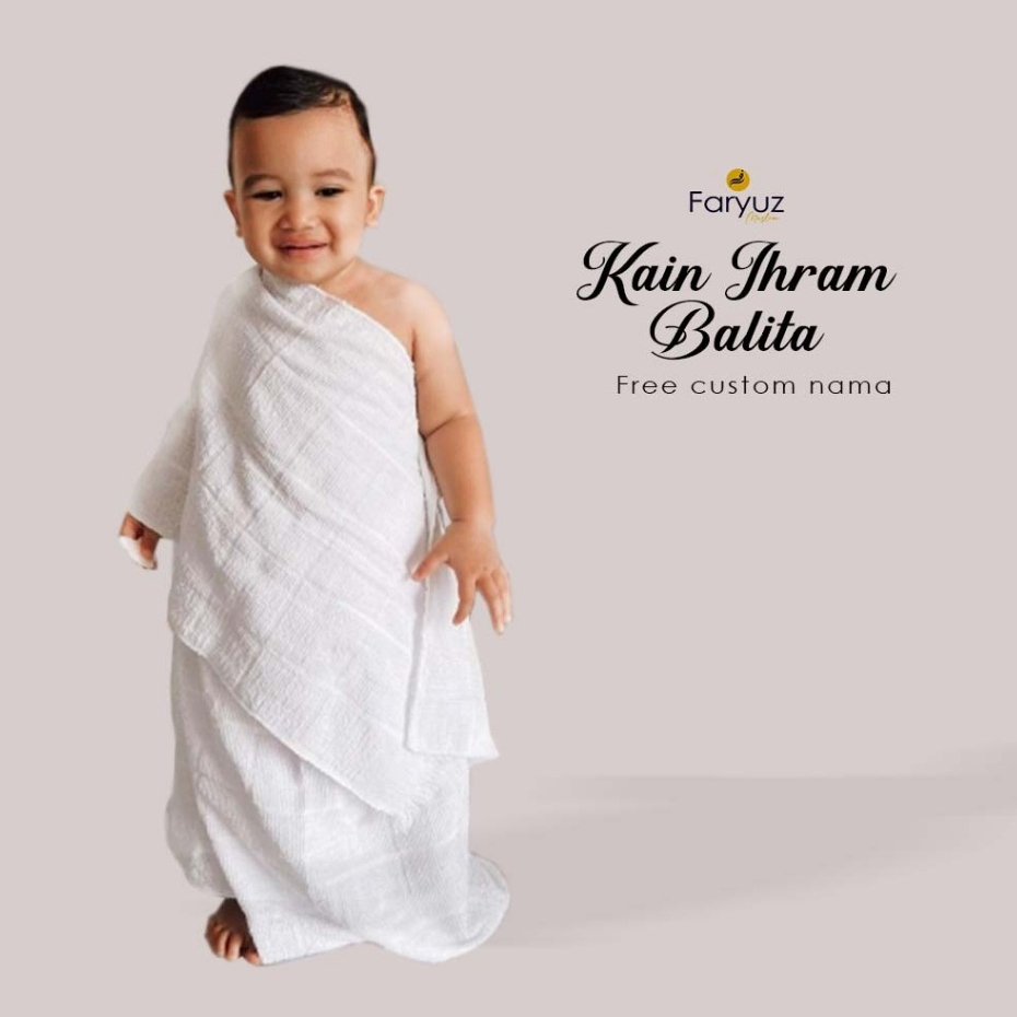 (KHUSUS INSTAN) Kain Ihram Anak Balita TK