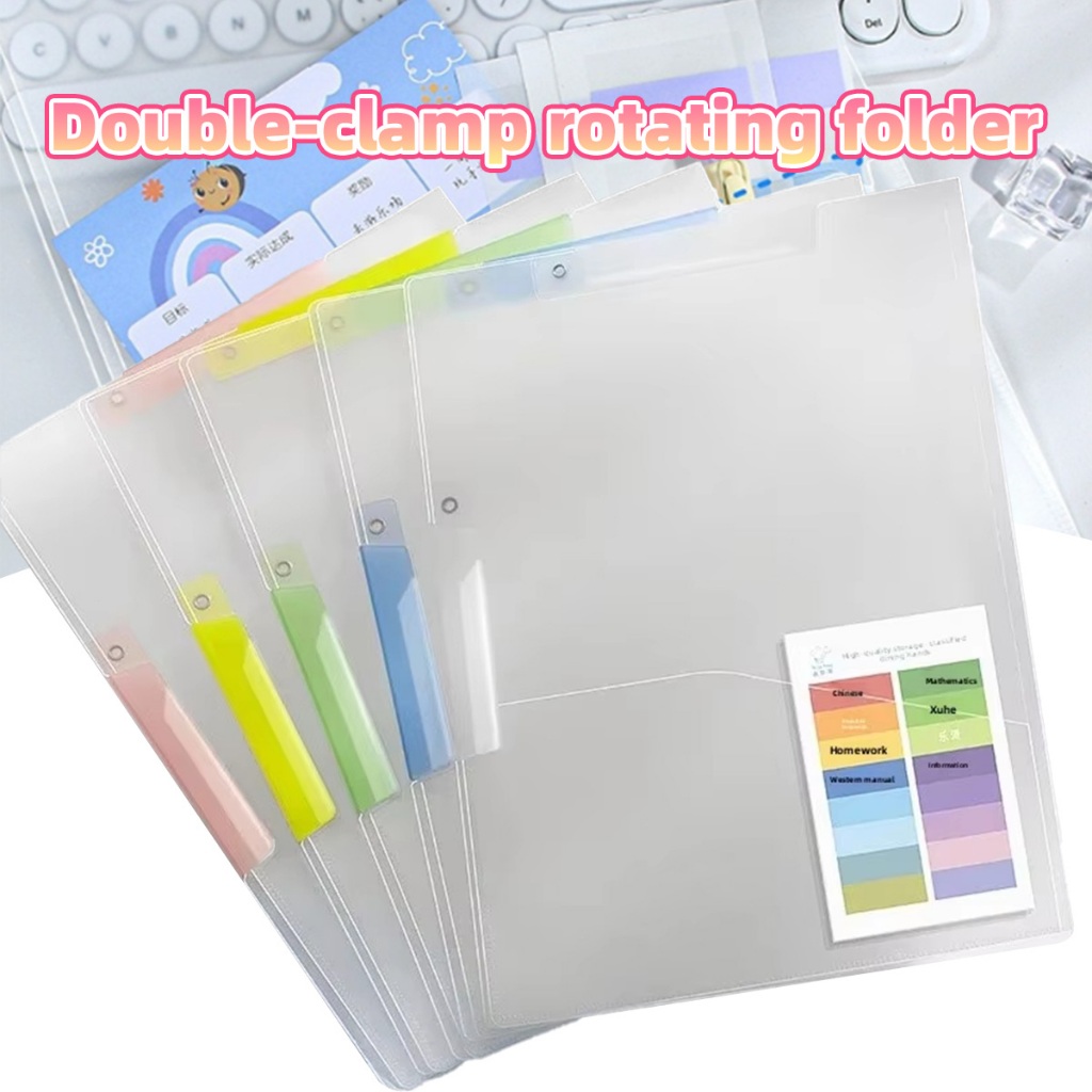 5PCS/Bag Daiichi -File Folder Dokumen Report Cover Map Keeper Clear Project Folder Plastik A3/A4