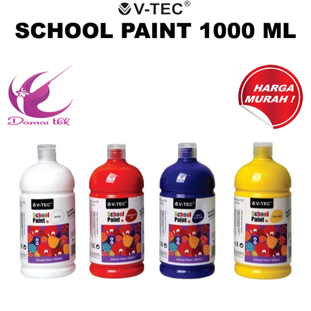 

School Paint / Washable Paint V-Tec 1000Ml