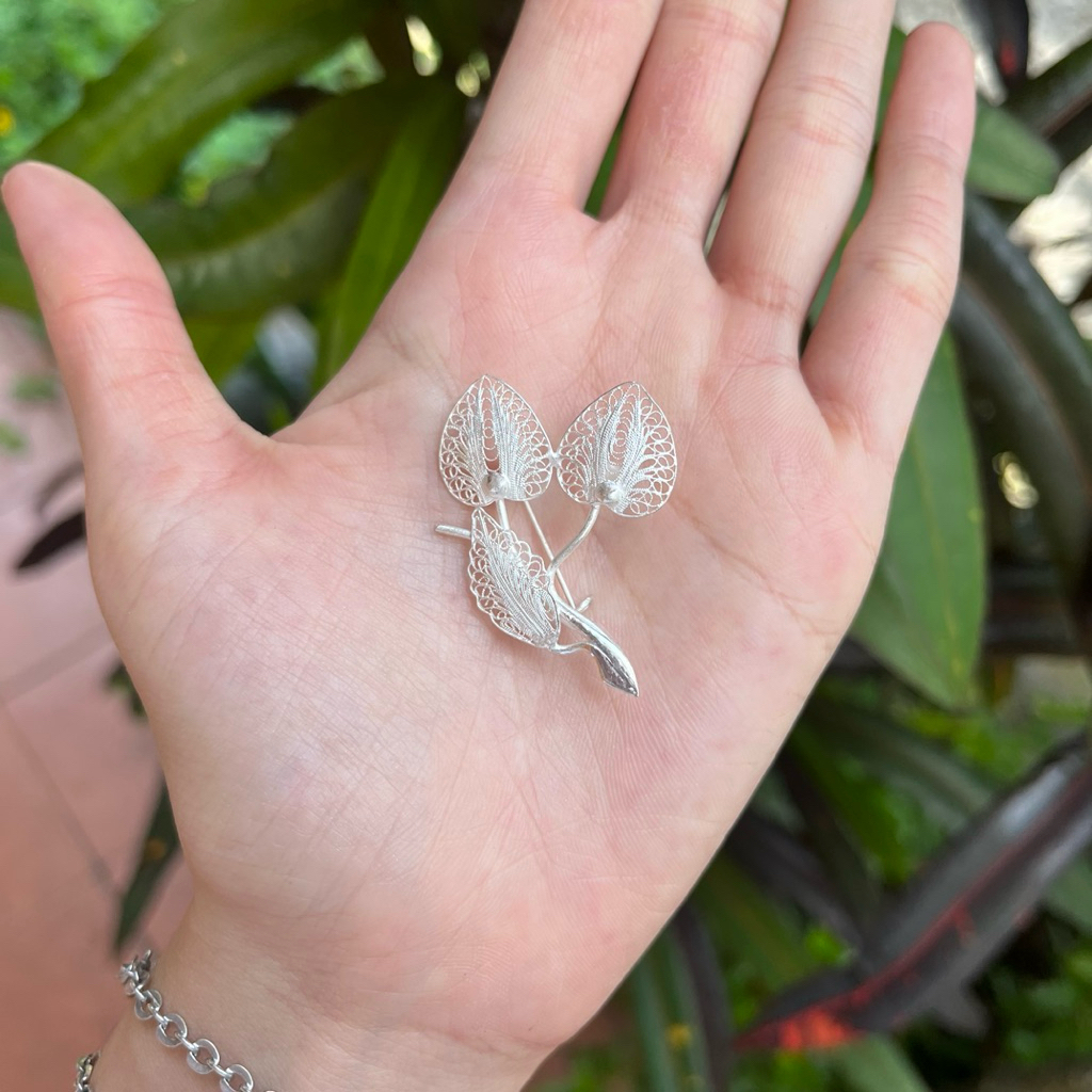 Bros Leaf Filigree Perak 925