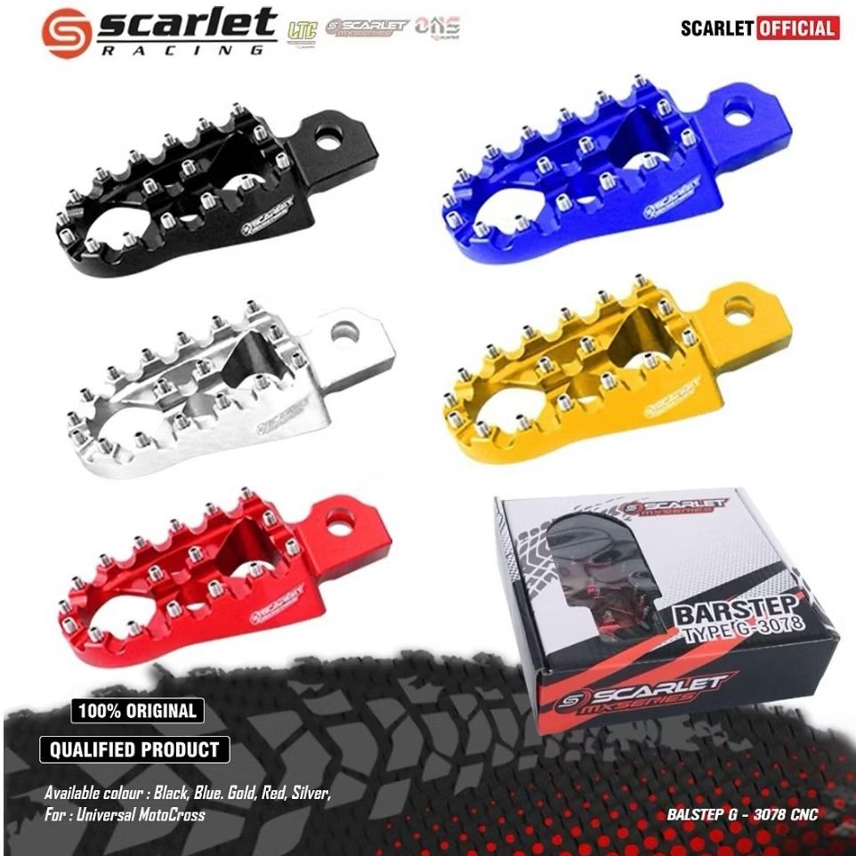 SCARLET BARSTEP STEP BELAKANG TRAIL CNC UNIVERSAL G7038 ORIGINAL