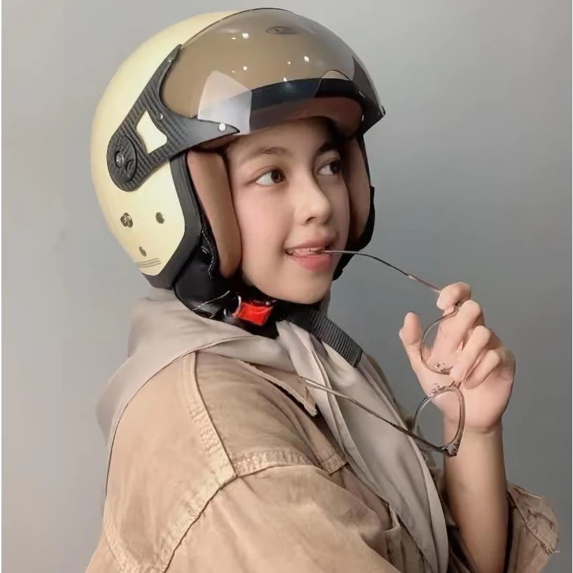 Helm Bogo MLA Pilot Hijab Wanita Stylish SNI