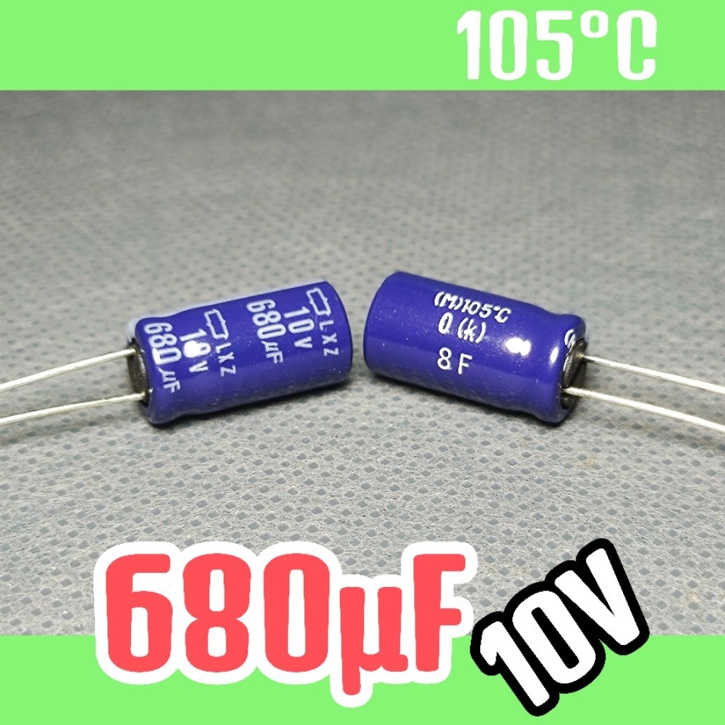 Kapasitor capasitor elko elco 10v 680uf 10v 680 uf 10 v 10volt ORIGINAL