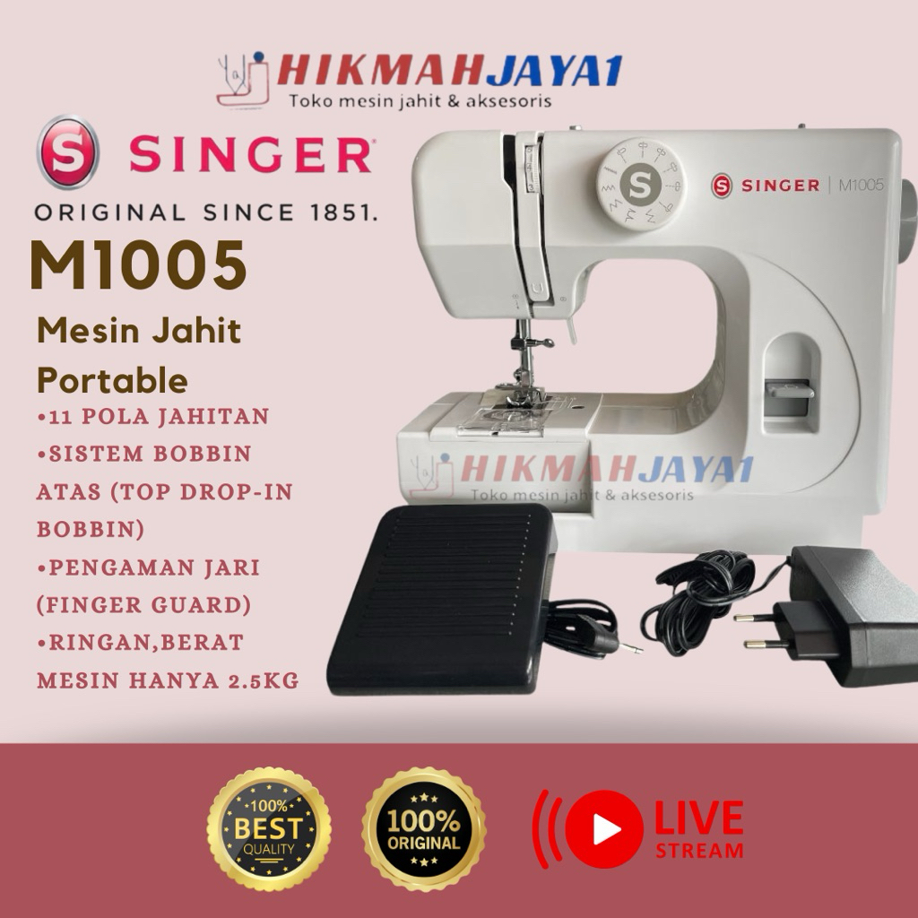 Mesin Jahit Mini Portable Singer M1105