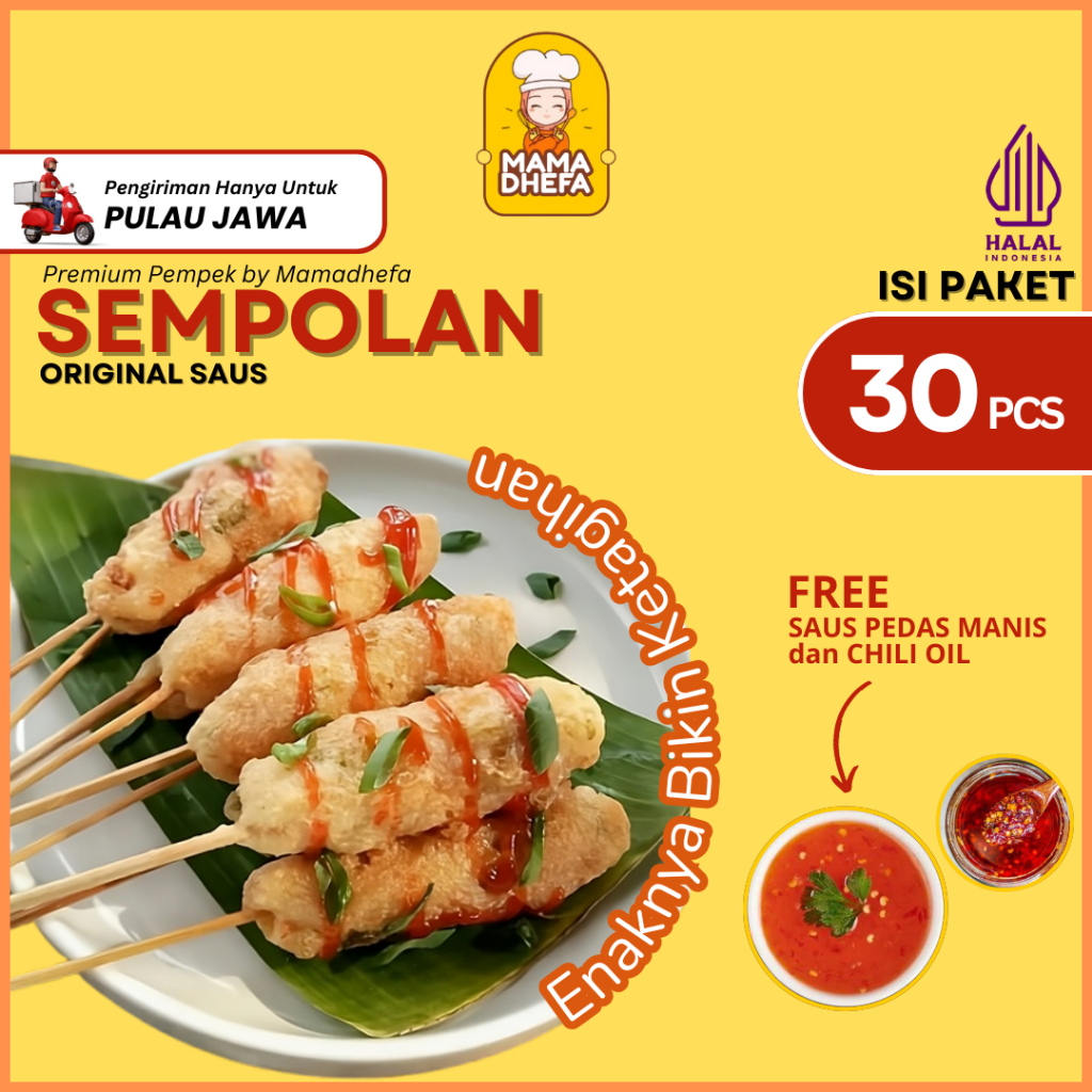 

Sempolan Mamadhefa isi 30 pcs Halal Sempolan Ayam Enak Kenyal