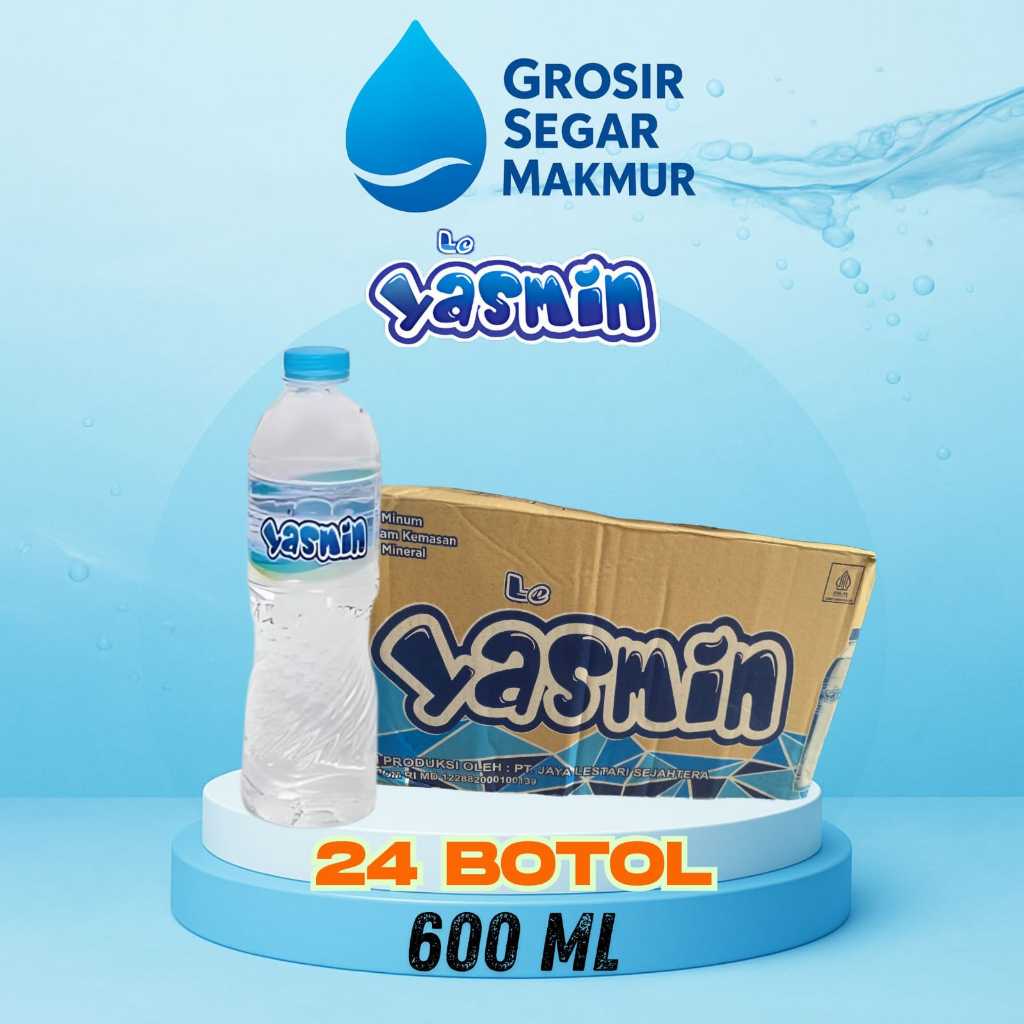 

YASMIN Air Mineral 600 ml (1 dus isi 24 botol)