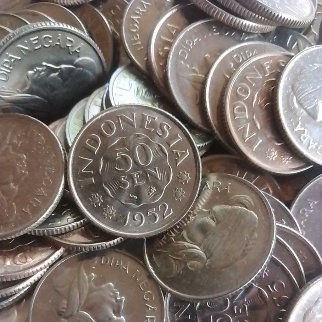 UANG KUNO KOIN 50 SEN DIPONEGORO
