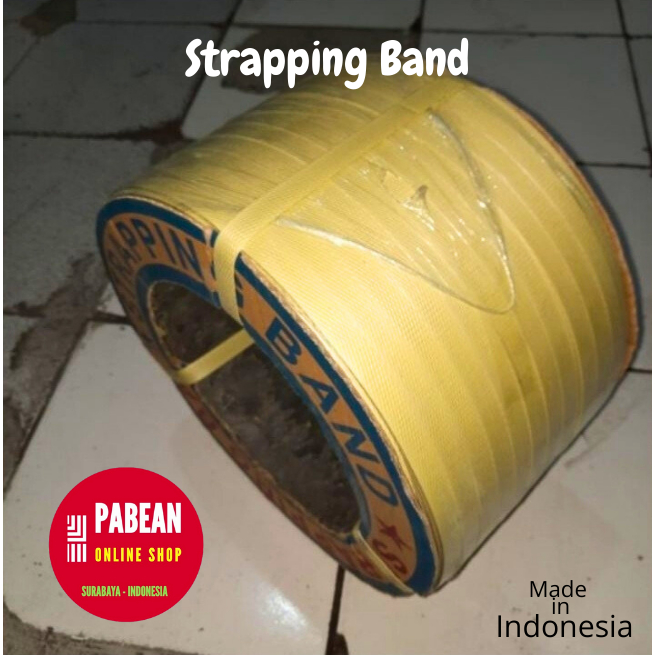 

Tali Strapping Band / Tali Packing / Tali Klem ukiran lebar 15mm dan panjang tiap roll kurleb 700meter berat kurleb 7 kilo