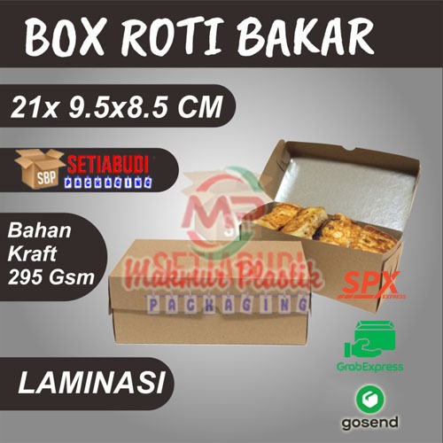 Box Roti Bakar / Dus Roti Bakar / Kotak Roti Bakar Bandung / Box Laminasi / Box Kotak Kemasan Roti