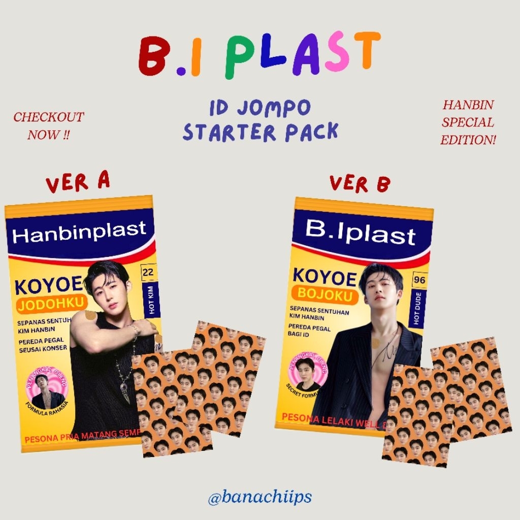 Ready 13Sept [Baca deskripsi] ☆Hanbinplast☆ B.I - ID jompo starterpack koyoe jodohku koyo konser hot