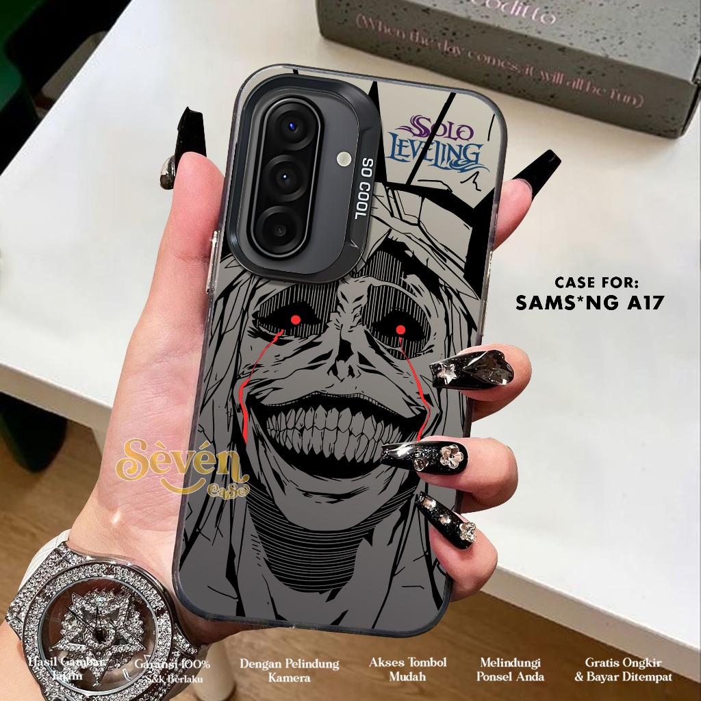 Case Samsung A17 Casing Premium Matte Hard Casing - Case IMD - Case Hologram Motif STATUE OF GOOD