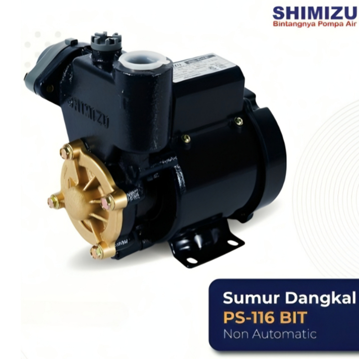 Pompa Air Non Otomatis Shimizu PS-116 BIT 125 Watt / Pompa Shimizu PS116BIT 125W Pompa Air Shimizu
