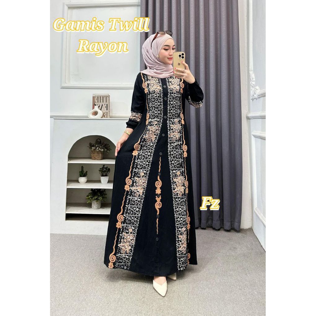 CUCI GUDANG Gamis twill ori premiumGamis syar'iGamis Rayon twillGamis terbaruGamismurah