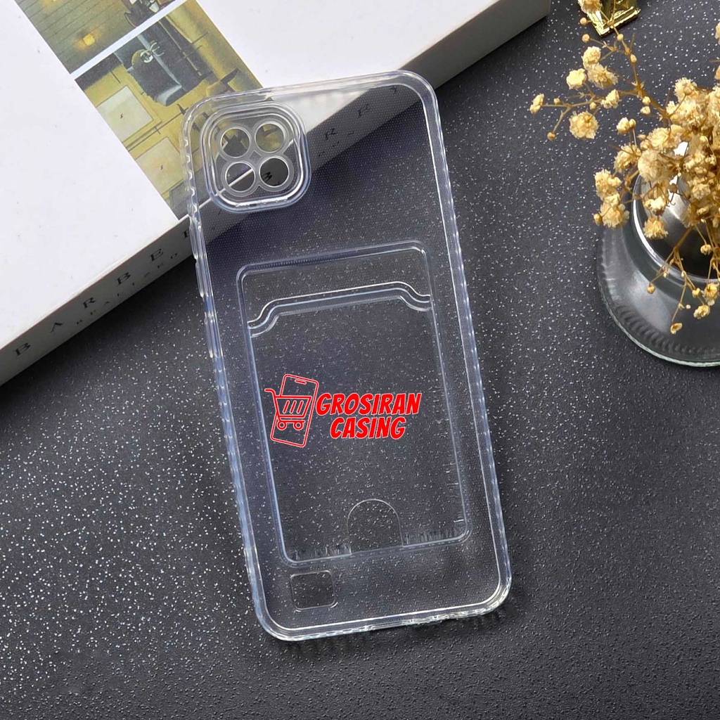 Soft Case Slot Kartu / Card Case Bening Realme C20 Realme C11 2021 Realme C11 Realme C2 Realme C21Y 